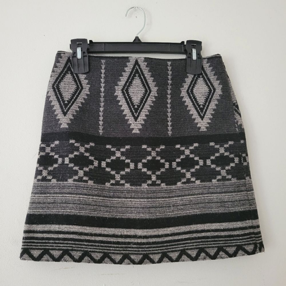 Kenar Mini Skirt 2 Gray/Black Tribal